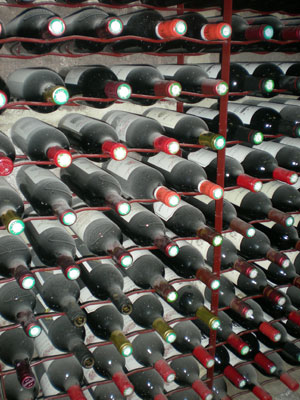 Cave bouteilles vins