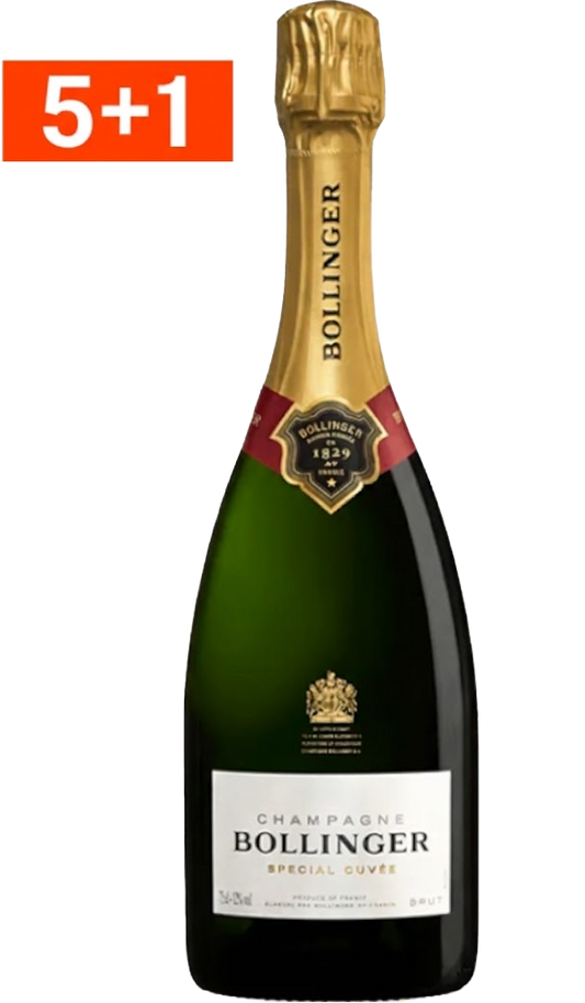 Champagne Bollinger Spécial Cuvée 5 + 1 OFFERTE
