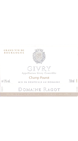Domaine Ragot - Champ Pourot 2011 - Givry