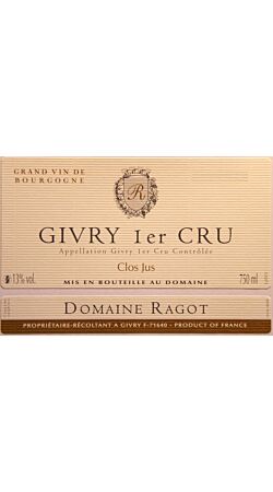 Domaine Ragot - 1er Cru - Clos Jus 2008 - Givry